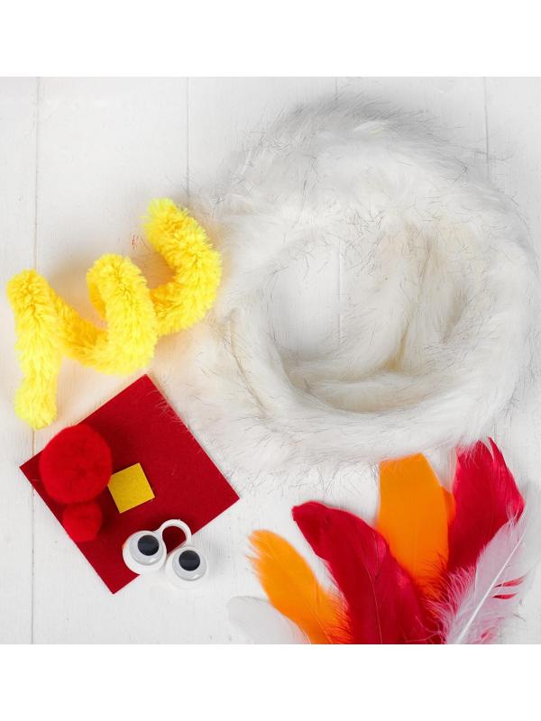 Набор для создания игрушки «Курочка» из меховых палочек