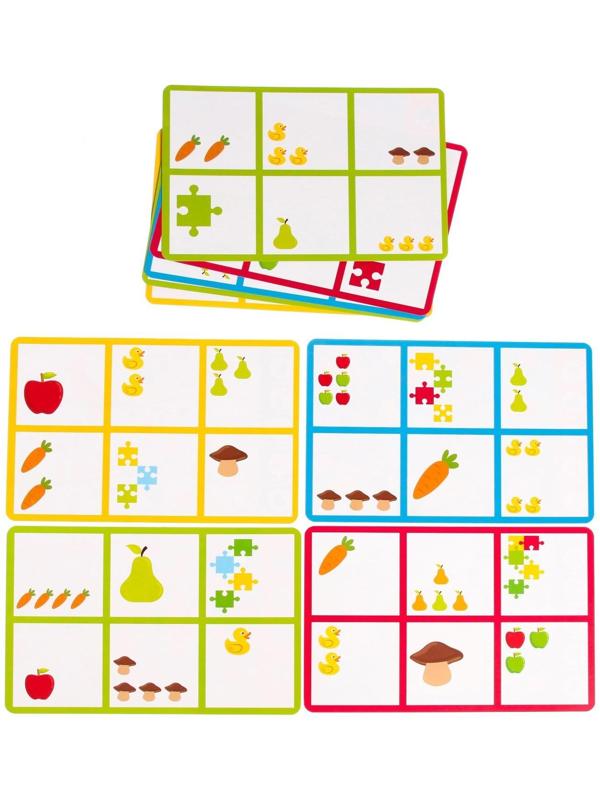 Настольная игра на логику «Умное лото. Учимся считать», мемори