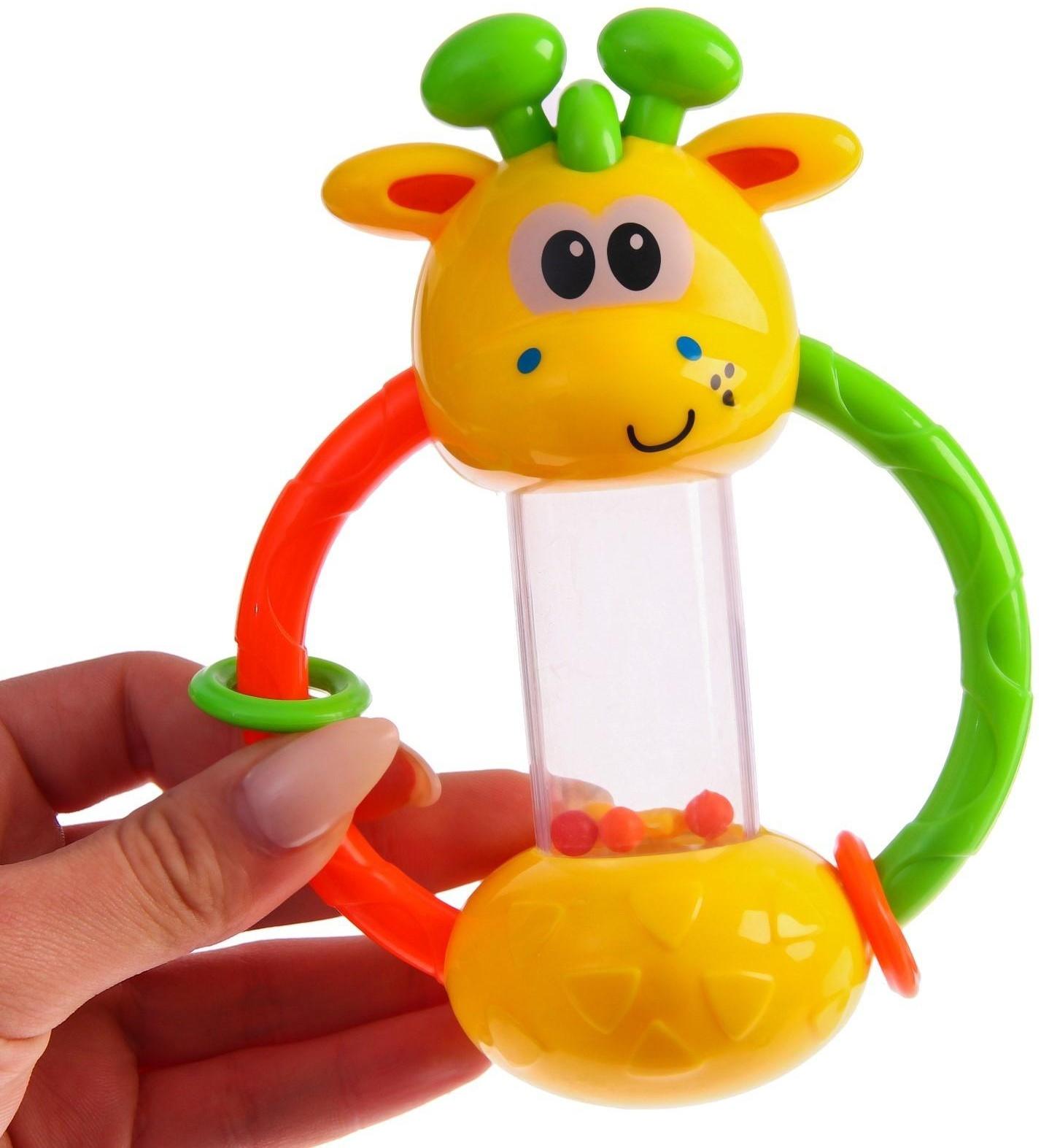 Погремушка «Жирафик», цвет МИКС