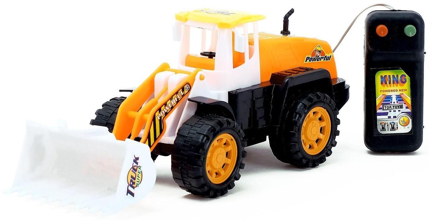 Трактор «Строитель», на дистанционном управлении, работает от батареек, МИКС