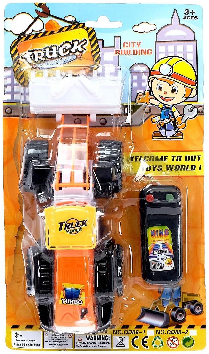 Трактор «Строитель», на дистанционном управлении, работает от батареек, МИКС