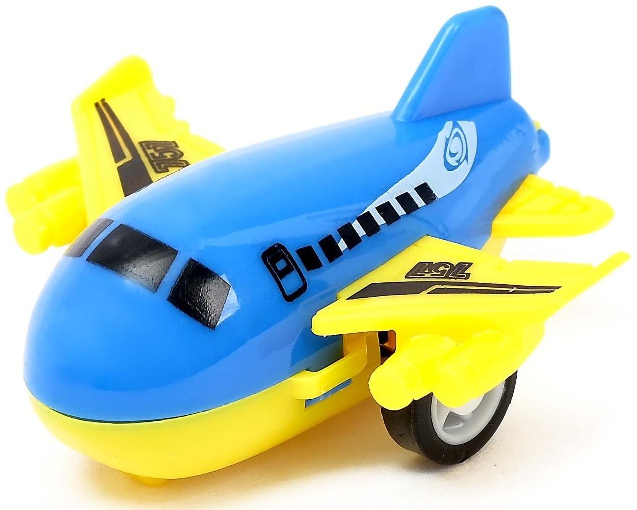 Самолет инерционный «Лайнер», цвета МИКС