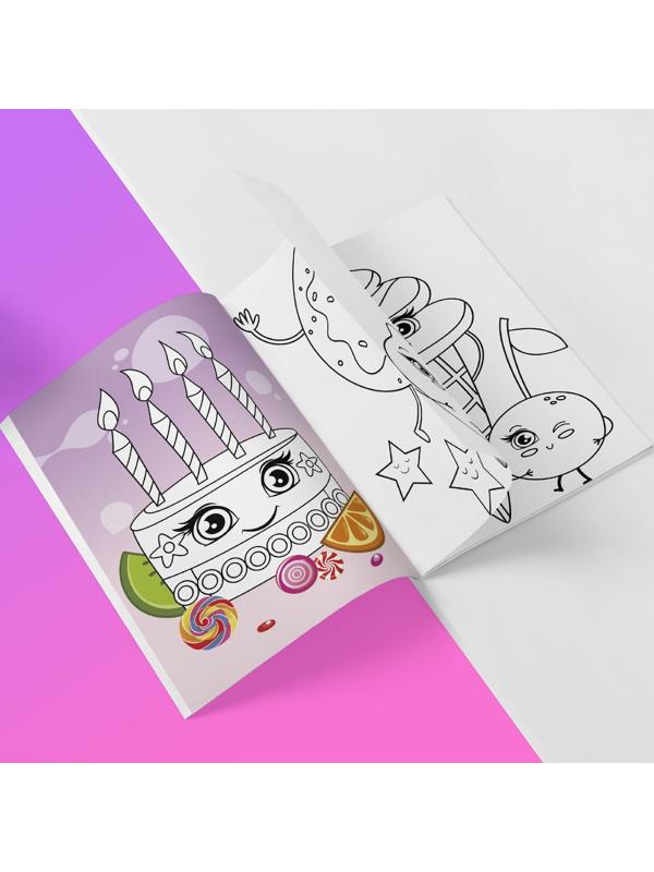 Раскраски А5 для девочек набор из 8 шт. по 12 стр.