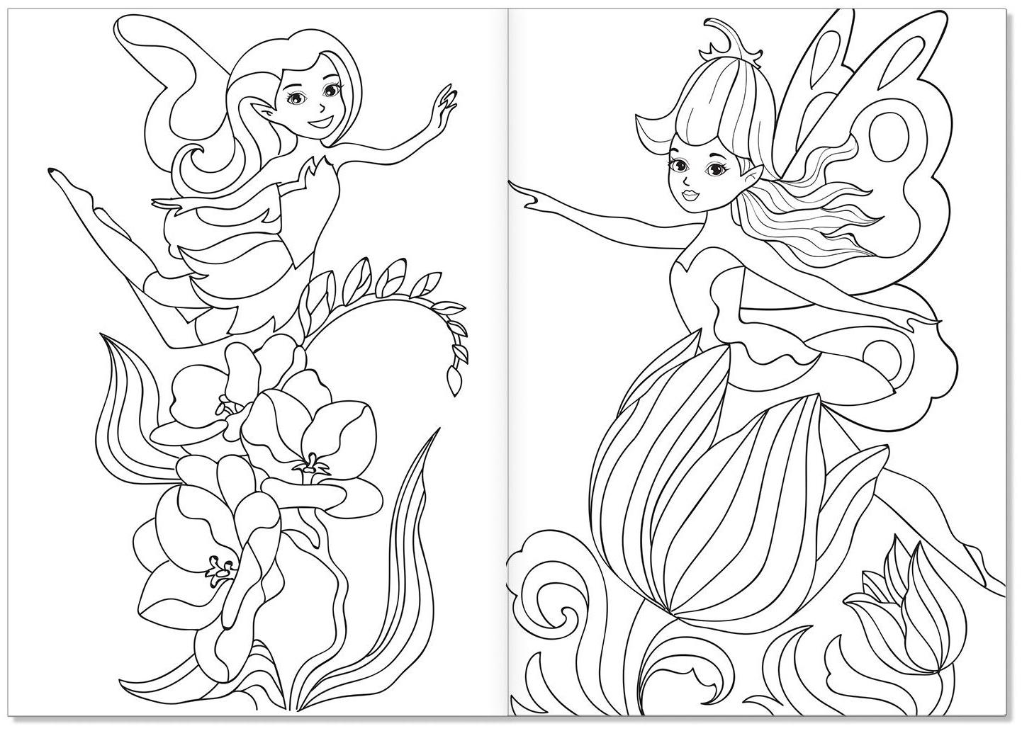 Раскраска «Волшебные феи», А5, 12 стр.