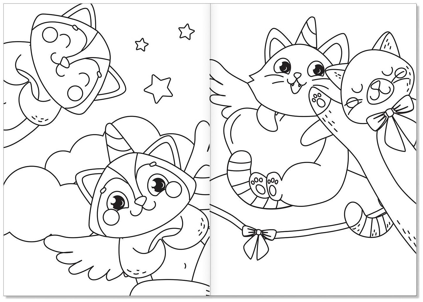 Раскраска «Сказочные зверята», А5, 12 стр.