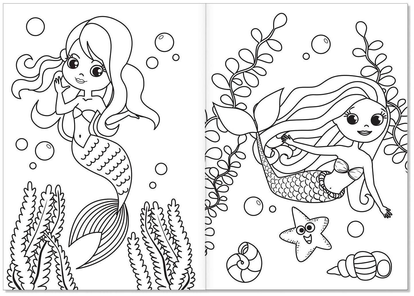 Раскраски для девочек набор «Мои любимые картинки», 10 шт. по 12 стр.