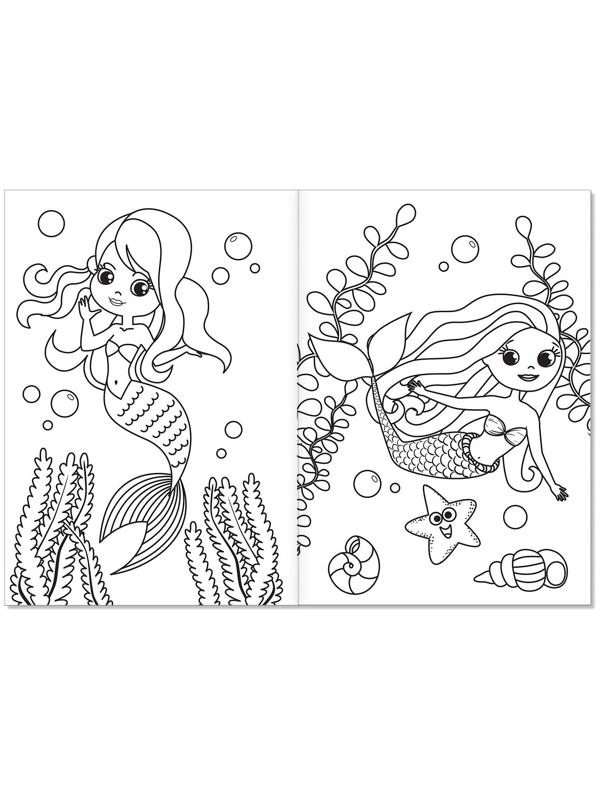 Раскраски для девочек набор «Мои любимые картинки», 10 шт. по 12 стр.