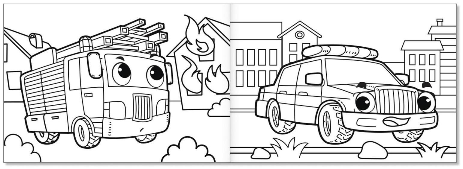 Раскраски для мальчиков набор «Мои любимые машинки», 8 шт. по 12 стр.