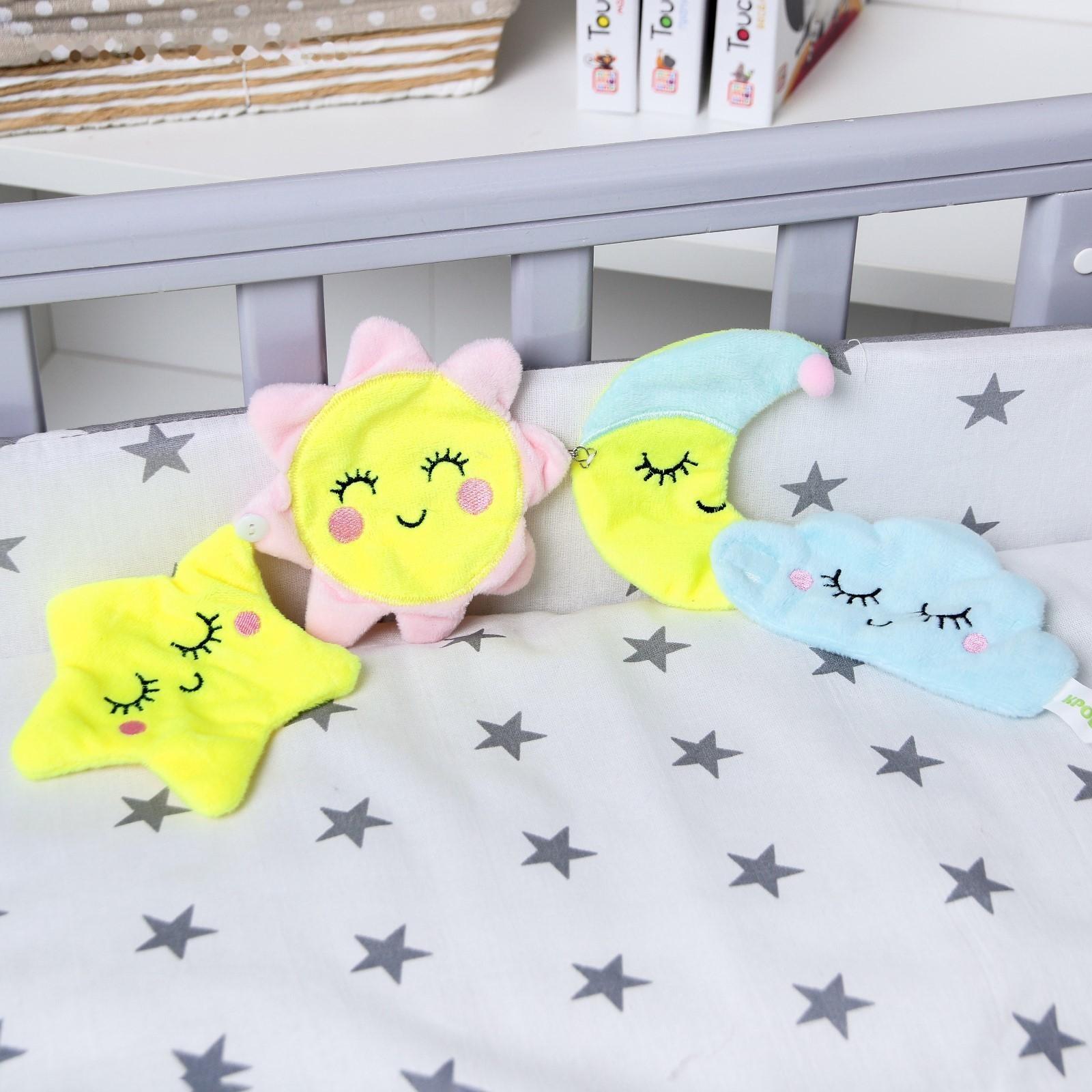 Мягкие развивающие игрушки «Счастливый малыш» (набор 4 штучки), виды МИКС