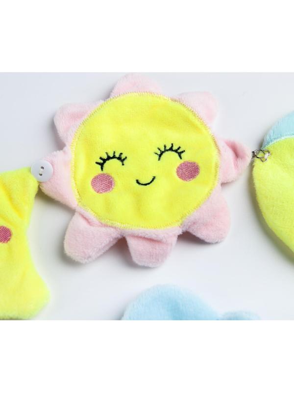 Мягкие развивающие игрушки «Счастливый малыш» (набор 4 штучки), виды МИКС