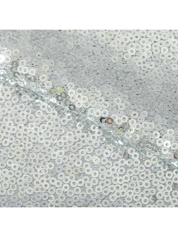 Ткань для пэчворка «Серебро» пайетки, 33 × 33 см