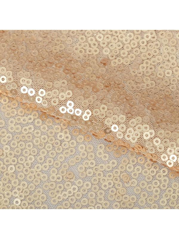 Ткань для пэчворка «Матово‒золотая» пайетки, 33 × 33 см