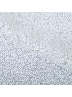 Ткань для пэчворка «Белая» пайетки, 33 × 33 см