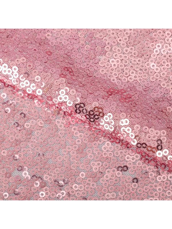 Ткань для пэчворка «Розовая» пайетки, 33 × 33 см