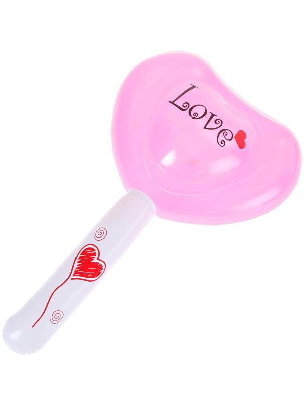 Игрушка надувная со звуком «Сердце», 55 см, звук, свет