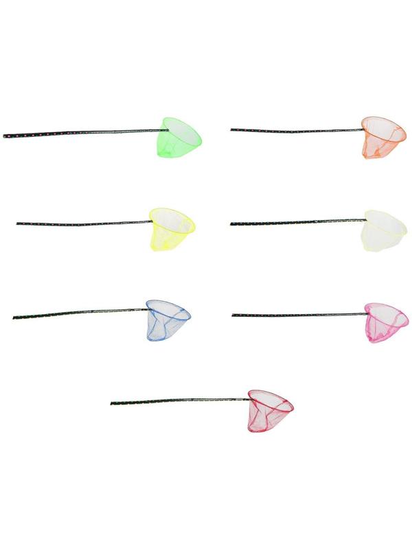 Сачок детский, ручка чёрный горох, 90 см, d=28 см, цвета МИКС