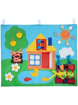 Коврик развивающий тактильный «Домик», 60 × 50 см, по методике Монтессори