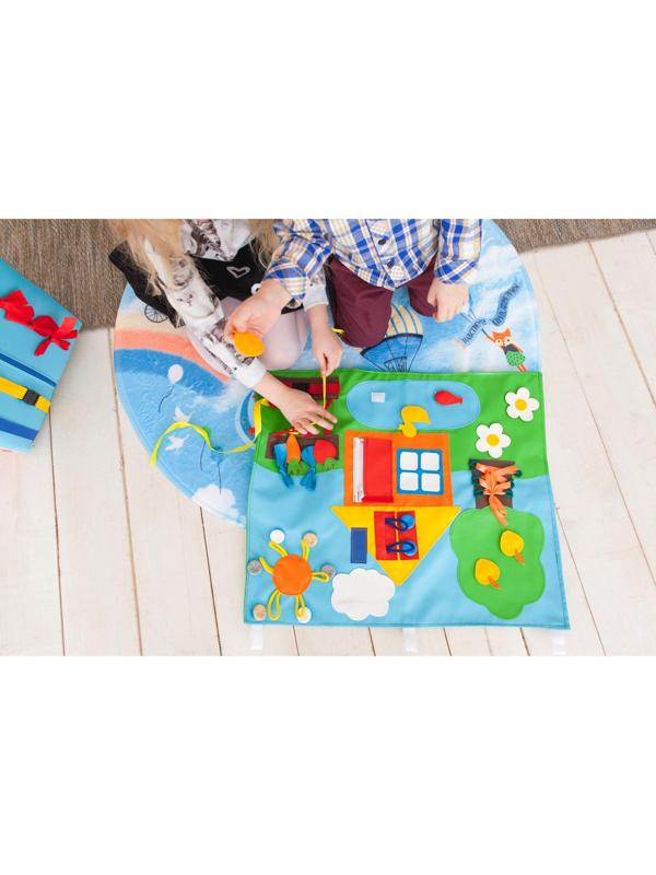 Коврик развивающий тактильный «Домик», 60 × 50 см, по методике Монтессори