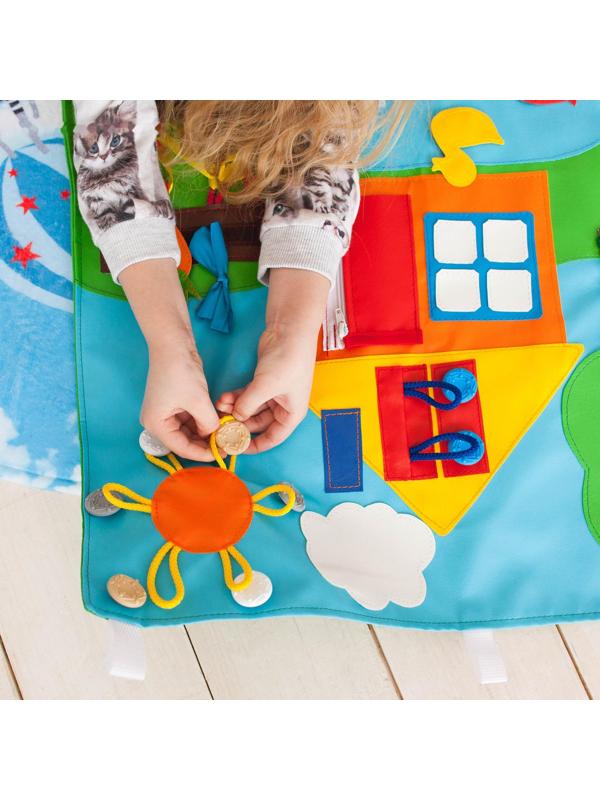 Коврик развивающий тактильный «Домик», 60 × 50 см, по методике Монтессори