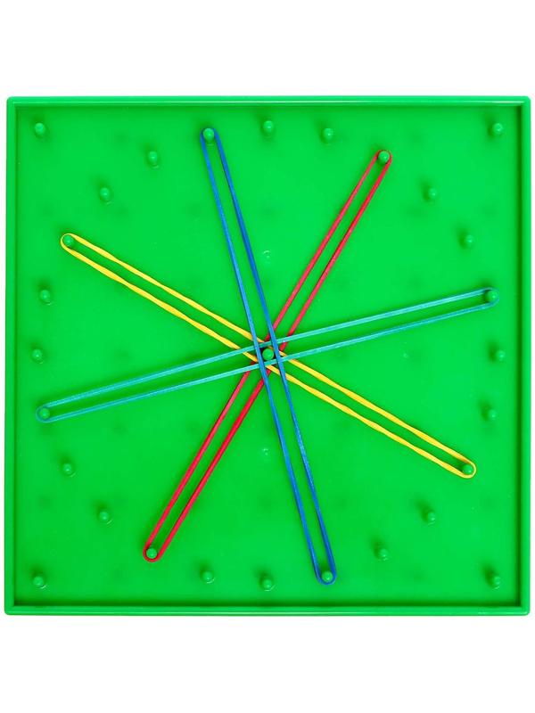 Геоборд «Математический планшет: Алфавит и цифры» с инструкцией по схемам, по методике Монтессори