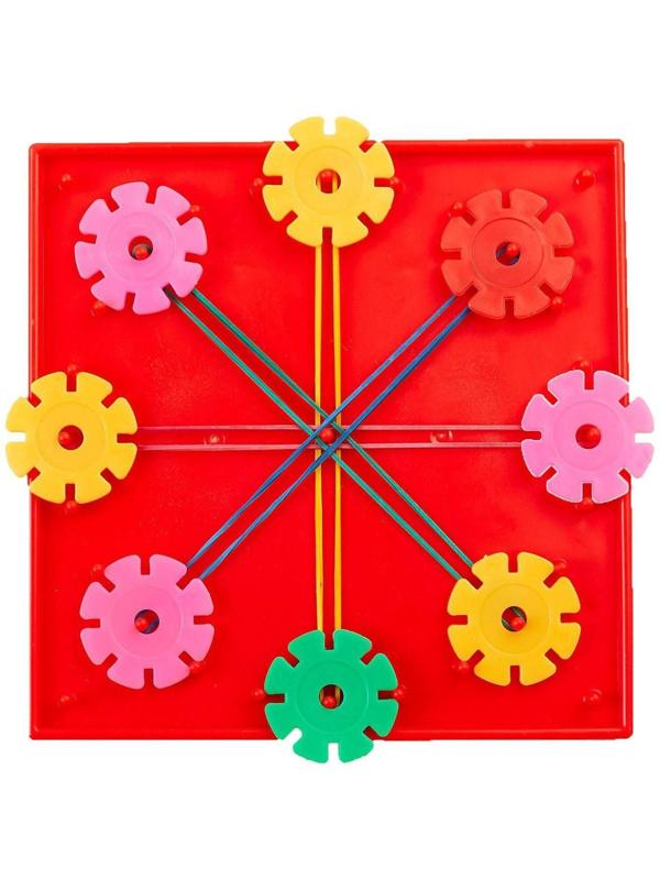 Геоборд «Математический планшет: весёлые картинки» с инструкцией по схемам, цвета МИКС, по методике Монтессори