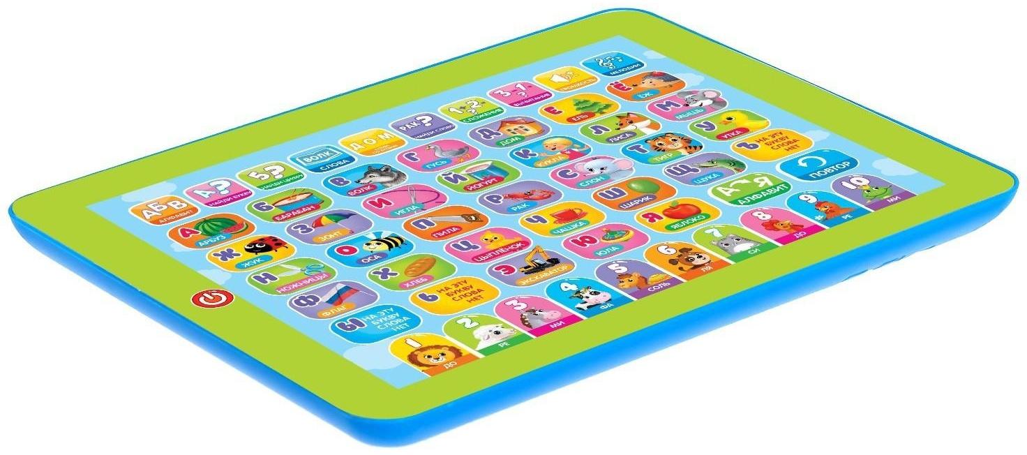 Обучающий планшет «Первые знания»: изучаем алфавит, слова, цифры, сложение, вычитание