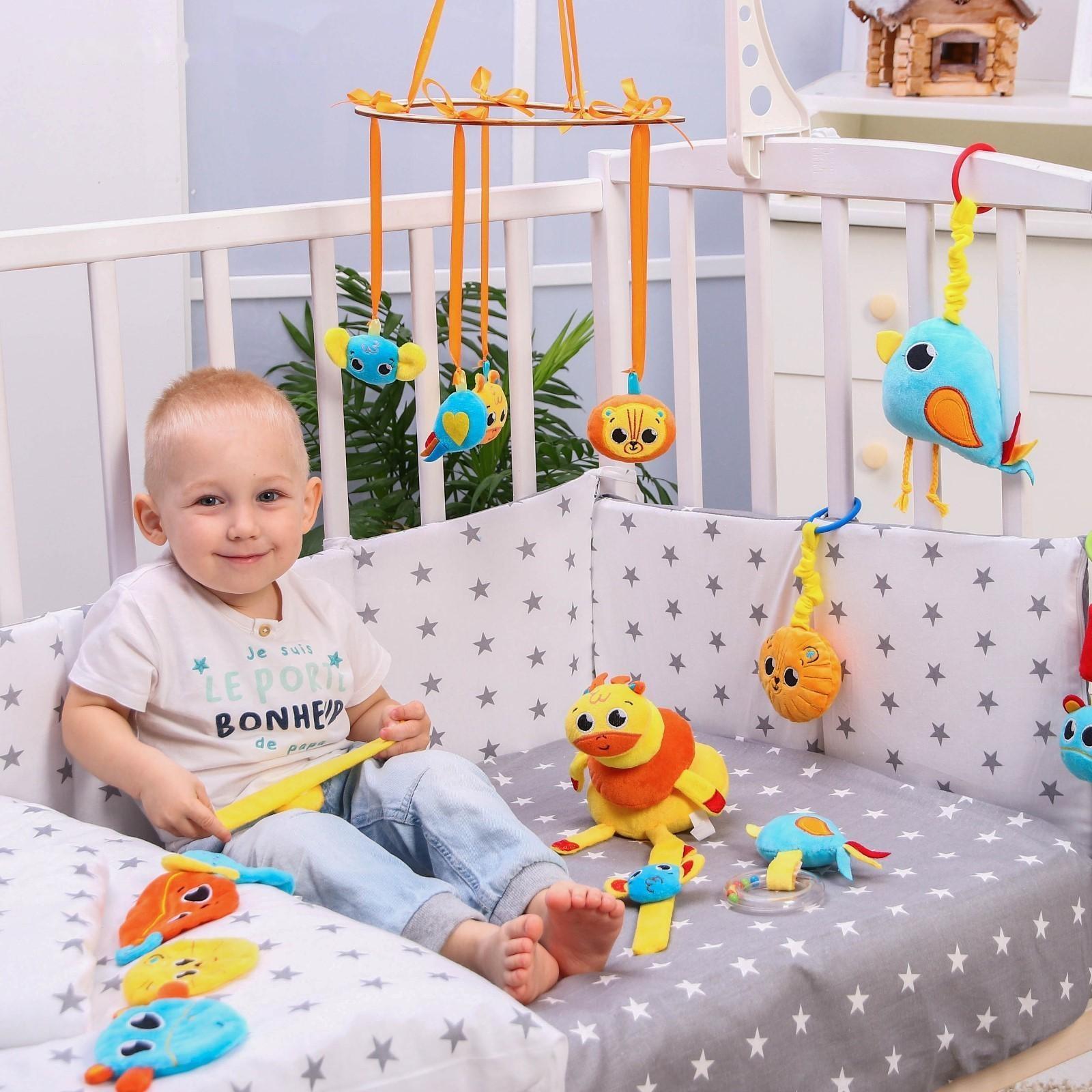 Подвеска с игрушками на мобиль «Зверята», виды МИКС