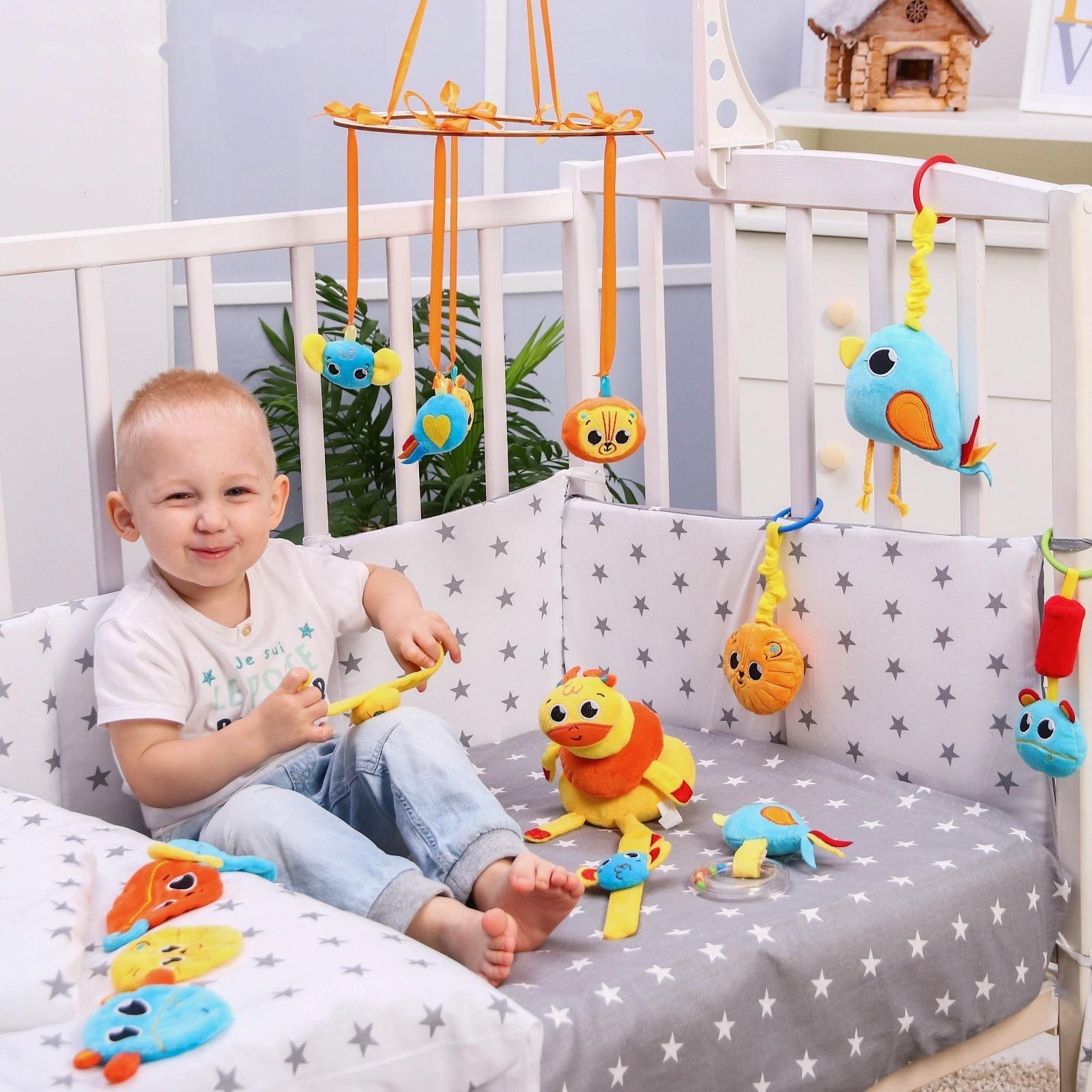 Подвеска с игрушками на мобиль «Зверята», виды МИКС