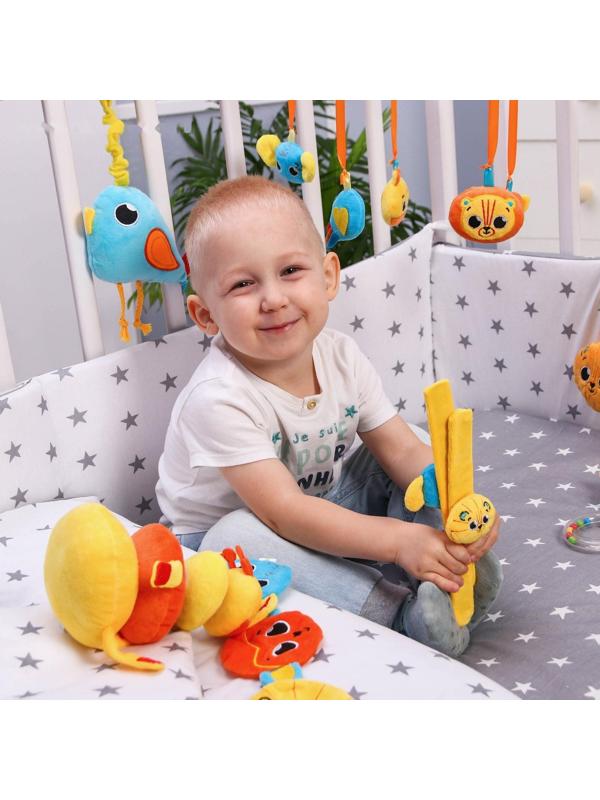 Подвеска с игрушками на мобиль «Зверята», виды МИКС