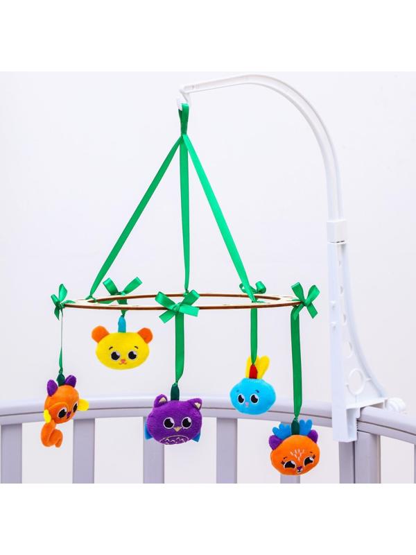 Подвеска с игрушками на мобиль «Зверята», виды МИКС