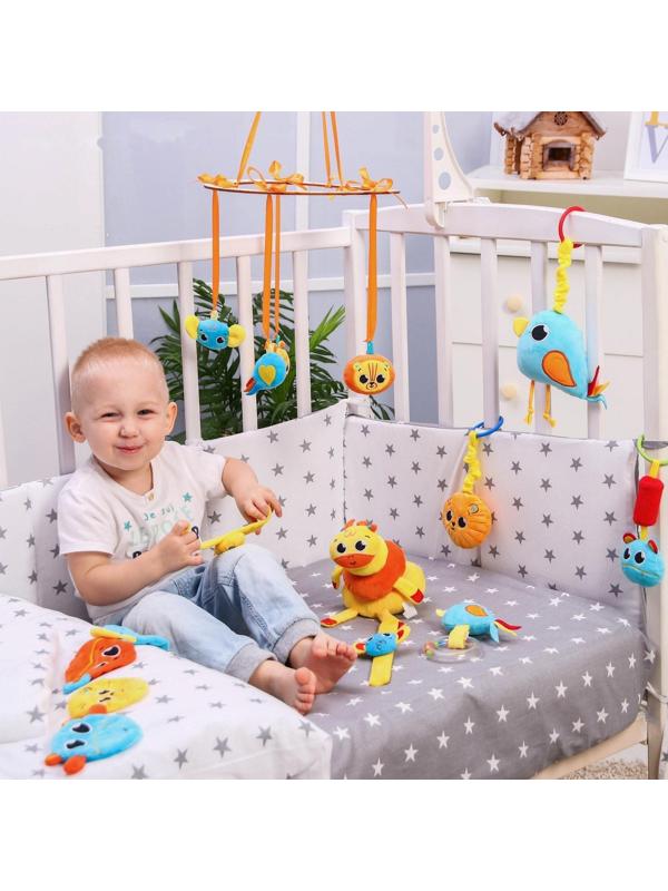 Подвеска с игрушками на мобиль «Зверята», виды МИКС