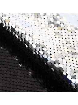 Ткань для пэчворка «Чёрная-серебряная», 33 × 33 см