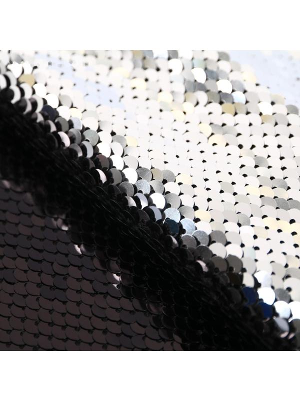 Ткань для пэчворка «Чёрная-серебряная», 33 × 33 см