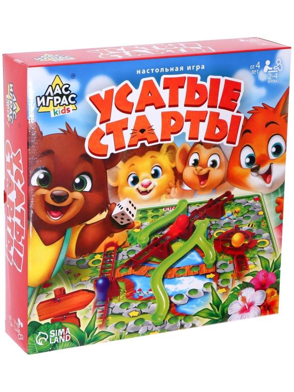 Настольная игра-бродилка «Усатые старты», 3D-поле