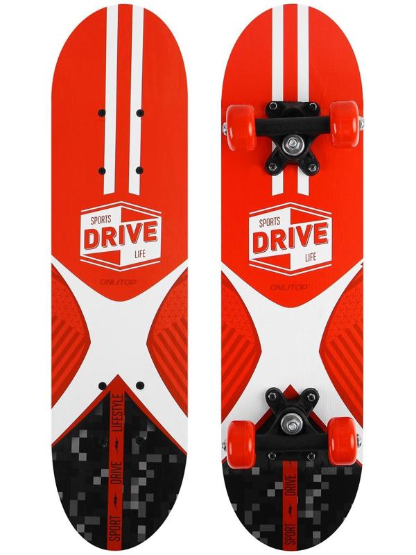 Скейтборд подростковый SPORTS DRIVE LIFE 62х16 см, колёса PVC d=50 мм