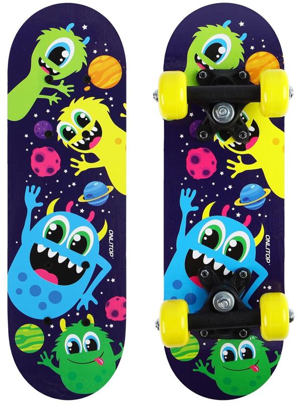 Скейтборд детский 44 х 14 см, колёса PVC d=50 мм
