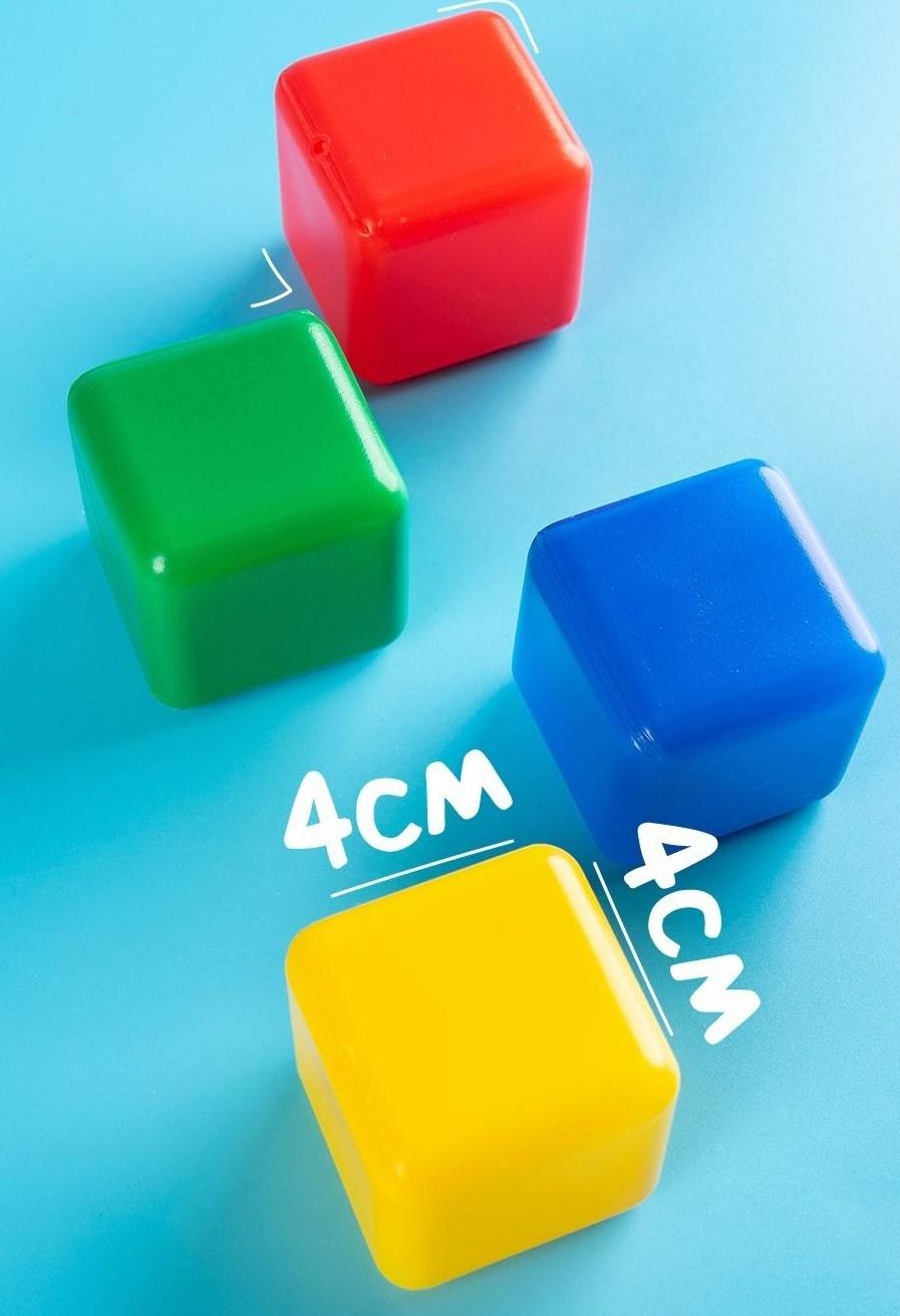 Набор цветных кубиков, «Смешарики», 20 шт., 4×4 см