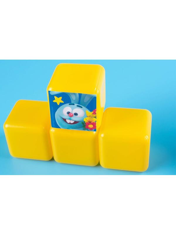 Набор цветных кубиков, «Смешарики», 20 шт., 4×4 см