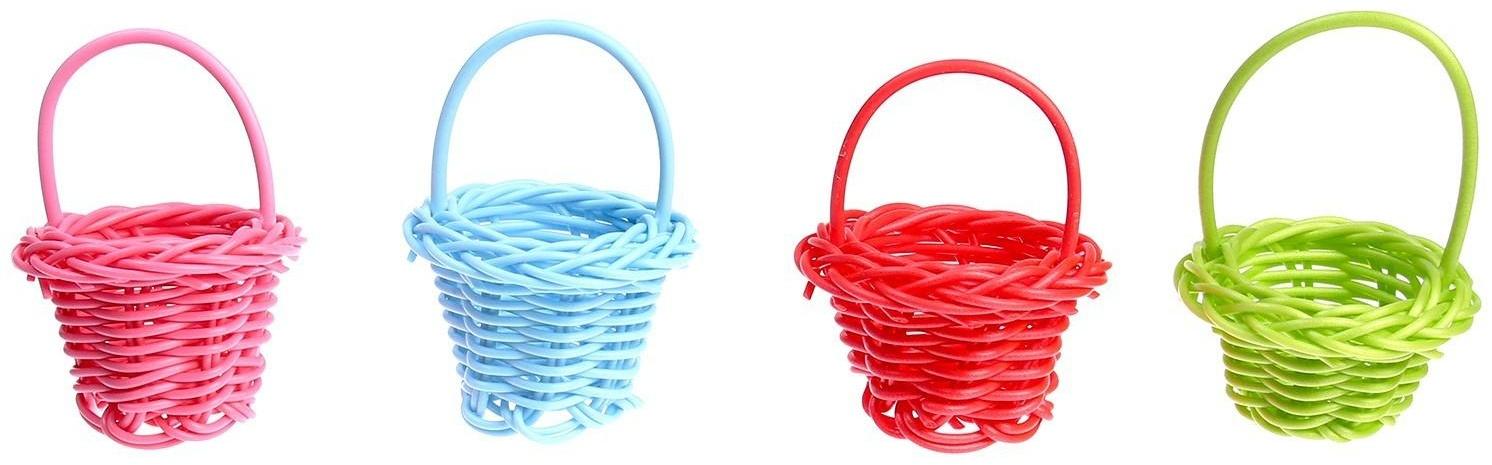 Кукольная миниатюра «Корзинка», цвета МИКС