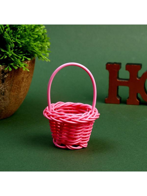 Кукольная миниатюра «Корзинка», цвета МИКС