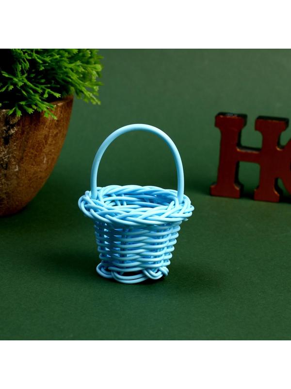 Кукольная миниатюра «Корзинка», цвета МИКС