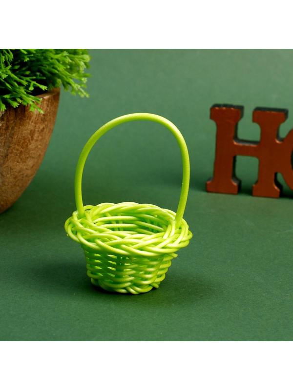 Кукольная миниатюра «Корзинка», цвета МИКС