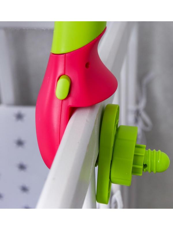 Мобиль музыкальный «Яркие птички», с ночником + пульт, цвет МИКС