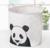 Корзина бельевая текстильная Доляна «Панда», 30×30×30 см, цвет белый
