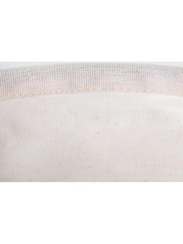 Корзина бельевая текстильная Доляна «Панда», 30×30×30 см, цвет белый