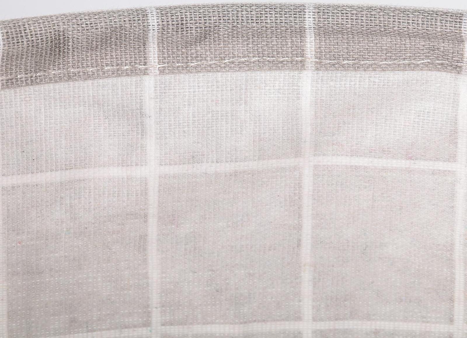 Корзина бельевая текстильная «Клетка», 30×30×30 см, цвет серый