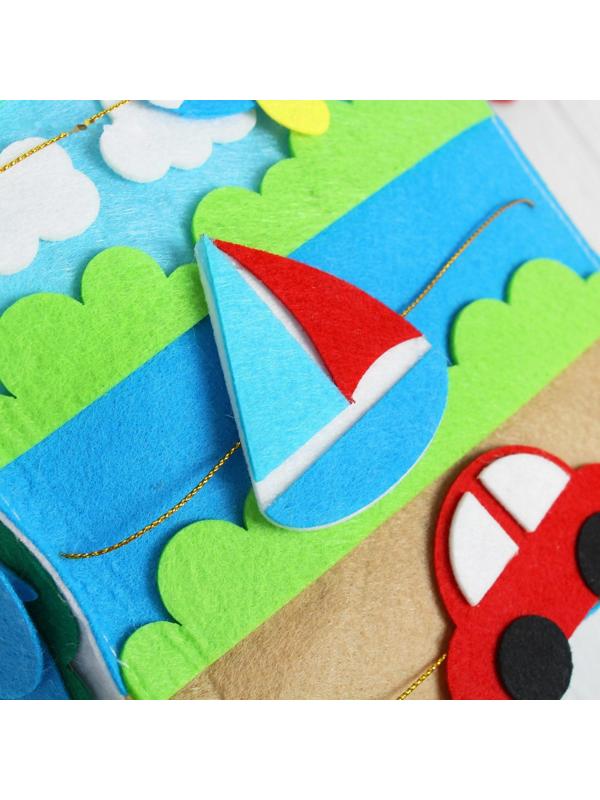 Мягкий бизикубик «Изучаем цвета и формы» текстильный, 15×15 см