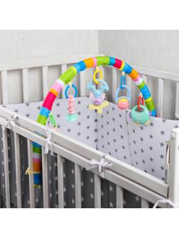 Дуга игровая мягкая на коляску/кроватку «Забава», 46 - 68 см