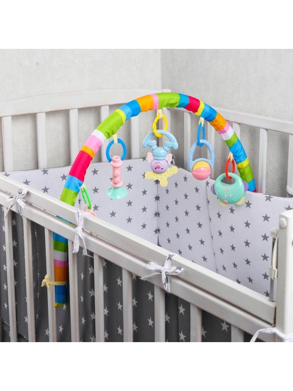Дуга игровая мягкая на коляску/кроватку «Забава», 46 - 68 см