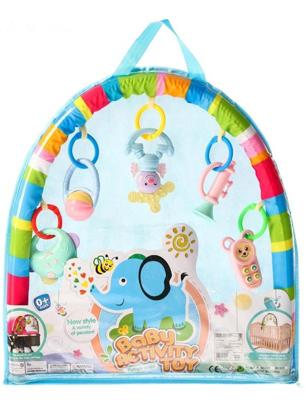 Дуга игровая мягкая на коляску/кроватку «Забава», 46 - 68 см